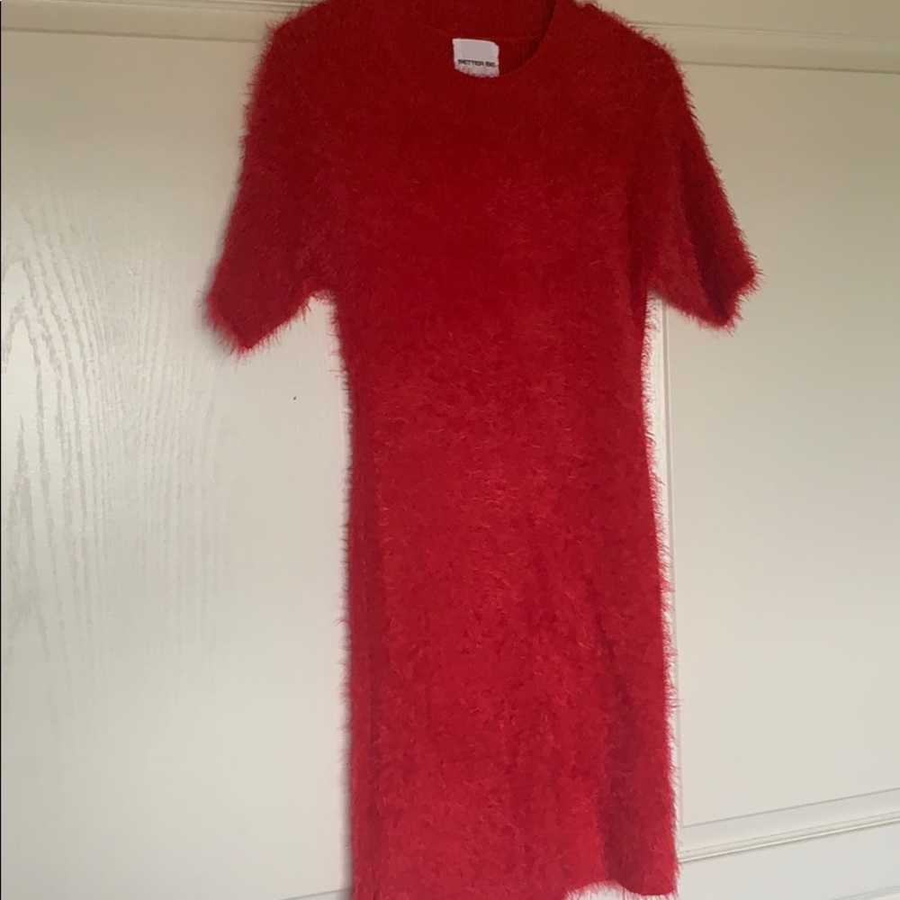 Red Fuzzy Dress